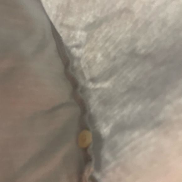 Perry Ellis White On White Textured Pinstripe Long sleeve button down -Size L - Picture 9 of 9